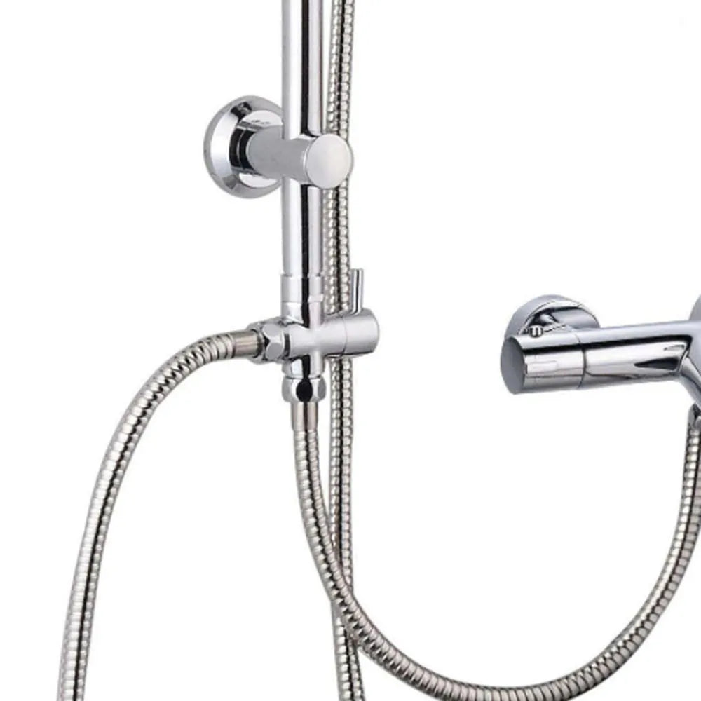 Shower Diverter Shower Faucet 3-Way Diverter Valve Shower Splitter Nozzle Switch Rustproof Polished 1-Point 2-Cnnector Converter