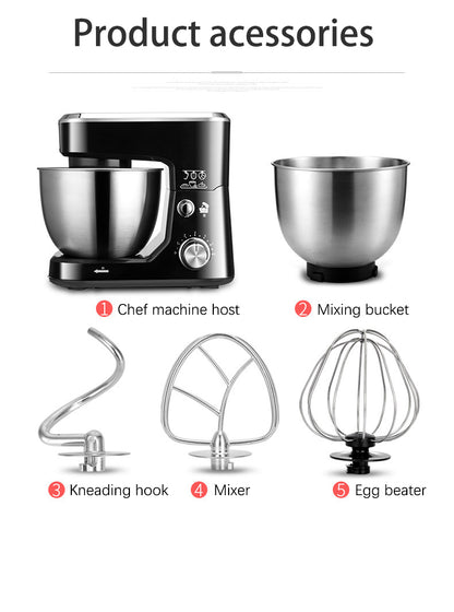 AC220-240V 50-60HZ 600W POWER 4L bowl Powerful home use mini food mixer hand mixer stand mixer Polupar Dough Cream Mixer muliuse.