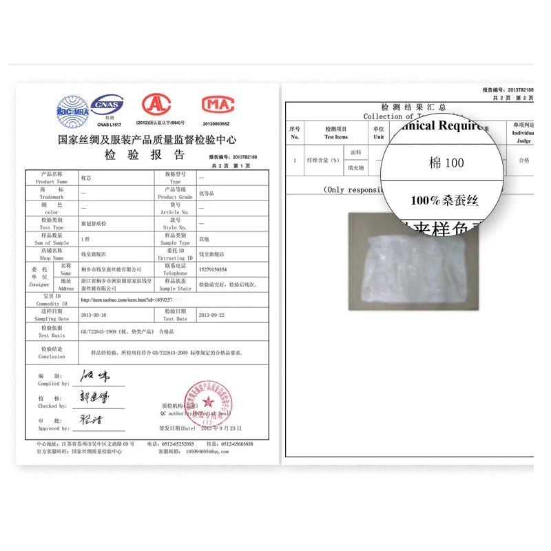 Mulberry Silk Pillows For Sleeping 48*74cm Natural Silk Filling Jacquard Anti Mite Soft Health Care Bedding Hotel Neck Pillows.