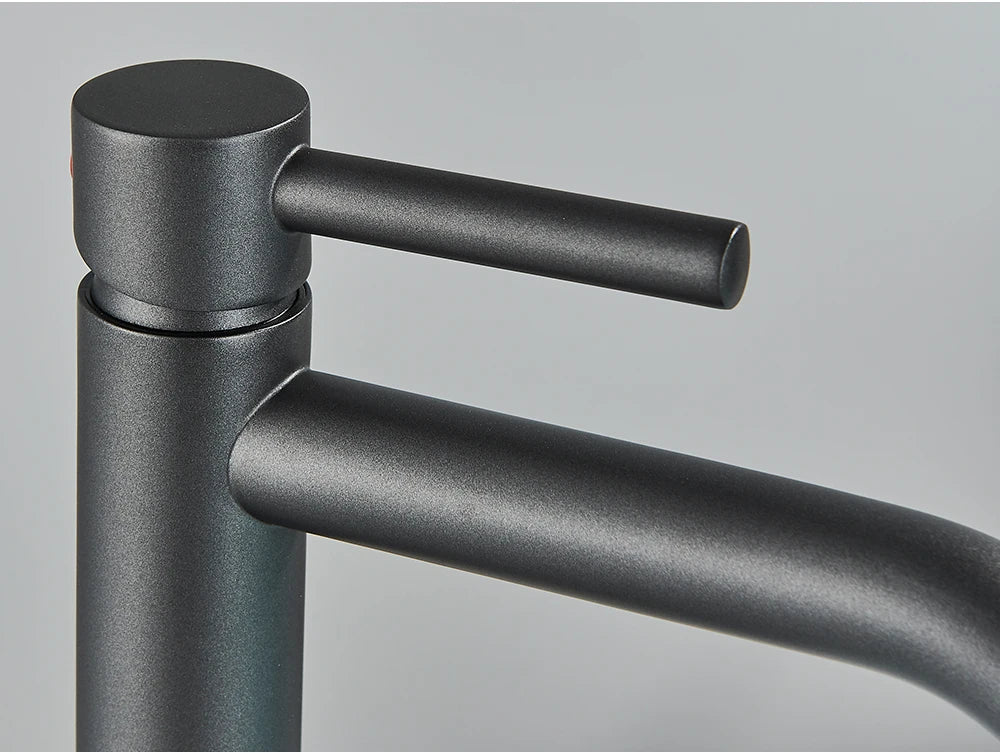 Black Basin Faucet Bathroom Washbasin Water Mixer Tap Hot Cold Water Basin Sink Tap Bathroom Faucet Tap Brushed Gold Faucet