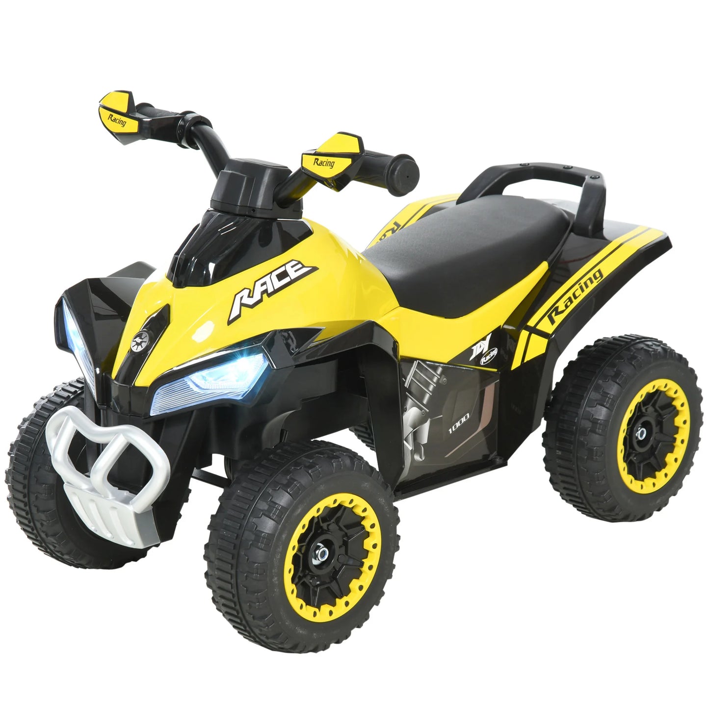 HOMCOM Quad ATV Walker for children over 18 months with lights and music support up to 20 kg 67,5x38x44 cm.