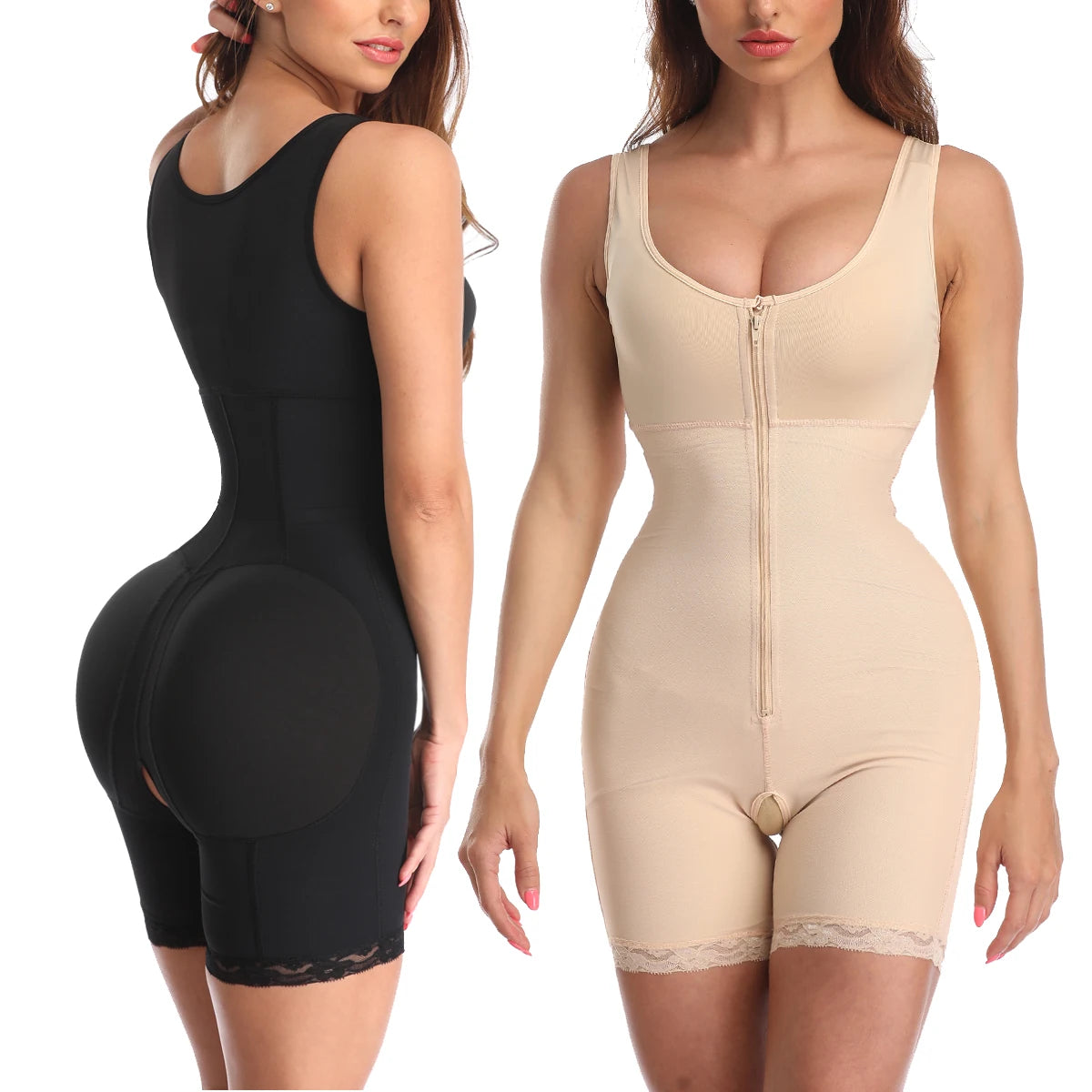 Women Full Body Shapewear Open-Bust Underwear Waist Trainer Corset Seamless Slimming Bodysuit Butt Lifter Plus Size 6XL