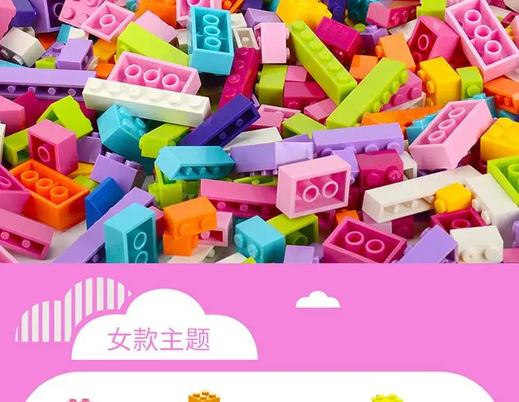 250/500/700 1000 Pcs Pieces Replacement Parts DIY Classic Brick Blocks Building Xmas Gift Creative Moc Sets City Brinquedos.