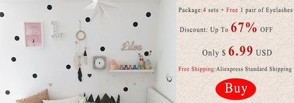 Black Dots Wall Stickers For Kids Room Baby Nursery Stickers Home Decor Kids Wall Sticker Baby Room Children Home Decoration.