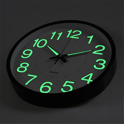 30cm Minimalistischen Wanduhr Moderne Design Glowing in the Dark Baby Zimmer Hängen Uhr Uhren Klok Nacht Wohnzimmer wohnkultur