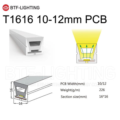 WS2812B WS2811 Neon Sign Tube SK6812 RGBW LED Strip Light Silica Gel 1m 2m 3m 4m 5m Flexible Neon Soft Lights Tube for Outdoors