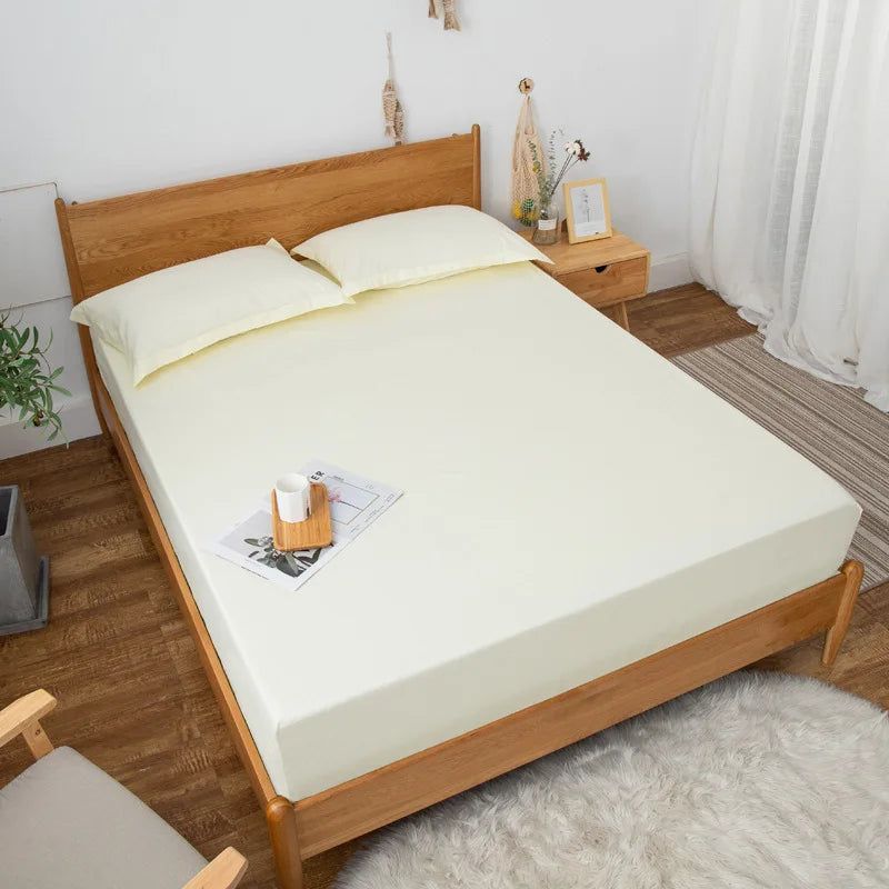 Polyester Waterproof Mattress Cover for Bed Breathable Removable Mattress Topper Cover Anti-mite Baby Urine Pad Bed Protector.