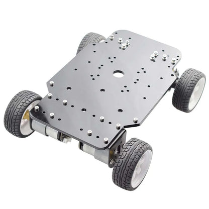 4wd RC Car Ackerman Steering ROS Chassis PID Control with Servo 2pcs DC 12V Motor with Encoder for Arduino DIY STEM Toy Kit.