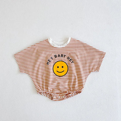 2024 neue Sommer Baby Bodys Mädchen Overalls Infant Jungen Gestreiften Einteilige Neugeborenen Kleidung