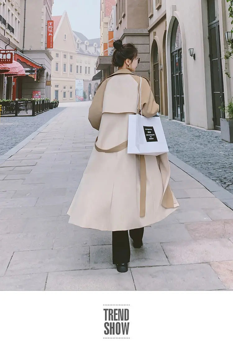 Graben Frauen S-3XL Design Patchwork Kleidung Outwear Alle-spiel Stilvolle Beliebte Neueste Weibliche Herbst Ins Mode Femme Einfache Gemütliche