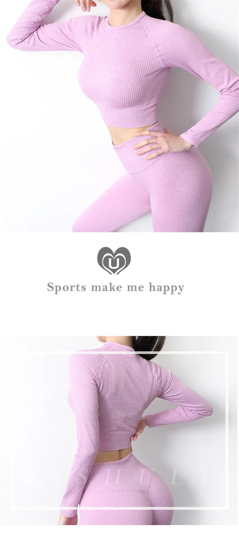 2/3 Piece Set Women Gym Wear Seamless Yoga Set Sports Bra Crop Top High Waist Leggings Fitness Sportswear Workout Outfits Woman.