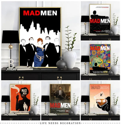 Mad Men Season TV Series Canvas Painting Wall Art Home Poster Art Decor Painting Wall Pictures Living Room Modern Decoration.
