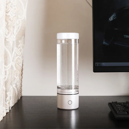 Portable 5000PPB Nano High Rich Hydrogen Water Generator Bottle ORP Alkaline Electrolysis Ionizer Anti-Aging Can Breathe Pure H2