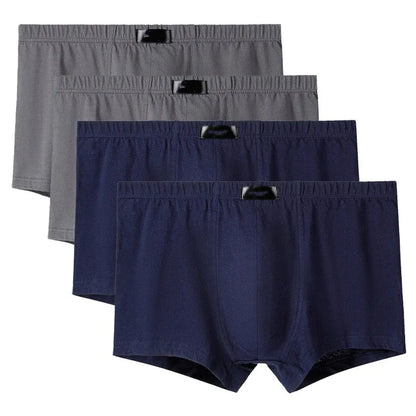 4 Teile/los Schlüpfer der Männer Männliche Unterhose Shorts Boxer Unterwäsche Slip Baumwolle Große Größe 5XL 6XL