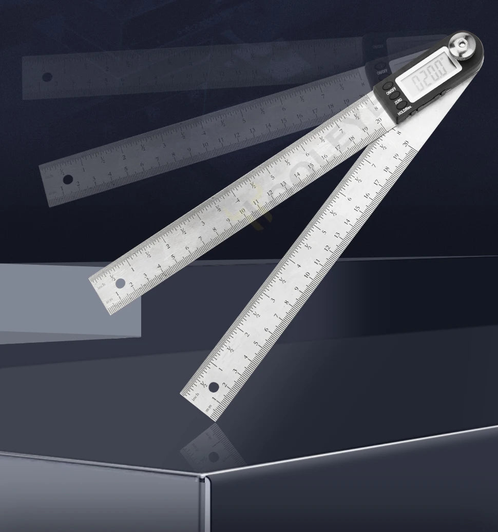 Goniometer, elektronischer Winkelmesser, digitales Messgerät, Winkelmesswerkzeug, Mehrwinkellineal, Holzbearbeitungswerkzeuge, Messgerät, Winkelsucher 360°