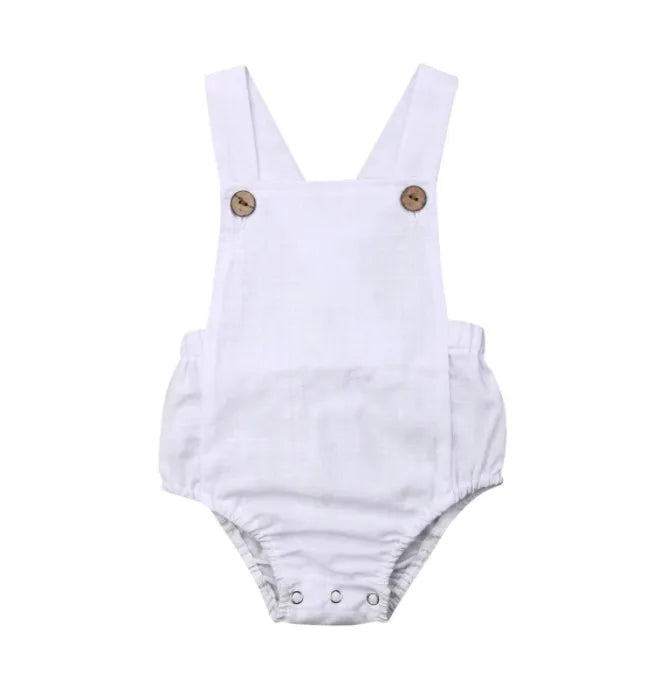 0-3y Baby Sommerkleid ung Neugeborene Baby Boy Mädchen Baumwolle Bodysuit gestreift solide lässige Overall Outfits Sonnen anzug.