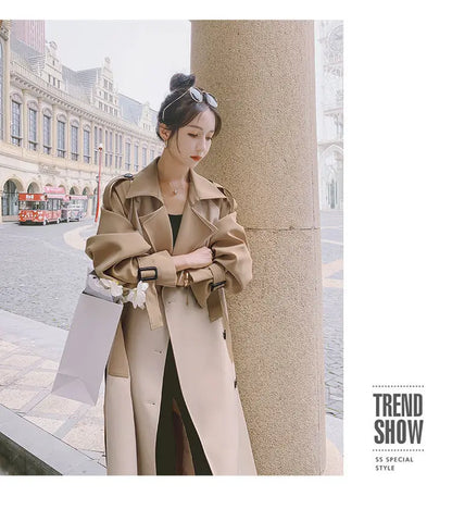 Graben Frauen S-3XL Design Patchwork Kleidung Outwear Alle-spiel Stilvolle Beliebte Neueste Weibliche Herbst Ins Mode Femme Einfache Gemütliche