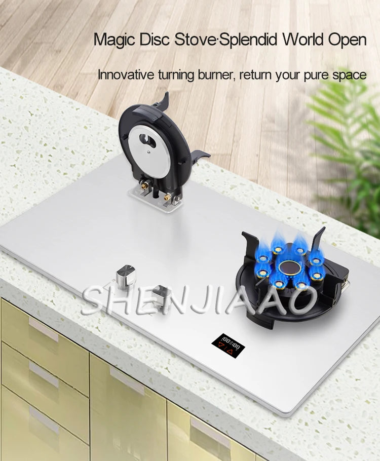 Household Double Stove Liquefied Gas Stove Embedded Kitchen Household Gas Stove Environmental Protection And Energy Saving.