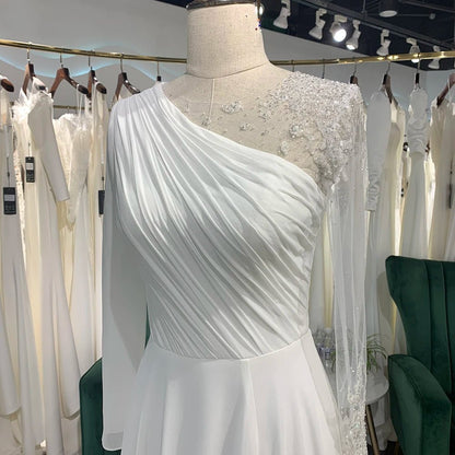 Jancember LSSG068 New Bride Dress Long Cheap Wedding Dresses Princess Wedding Dresses With High Quality.