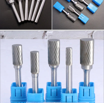 AX Double Cut Wolframkarbid Rotary File Bohrer Fräsen Carving Bit Point Burr Die Grinder Schleiflegierung Schleifkopf Werkzeug