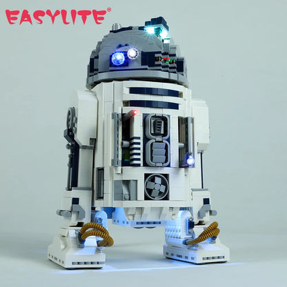 EASYLITE LED Lighting Set For 75308 Star R2-D2 Robot Building Blocks Collectible DIY Toys Not Include Bricks Only Light Kit.