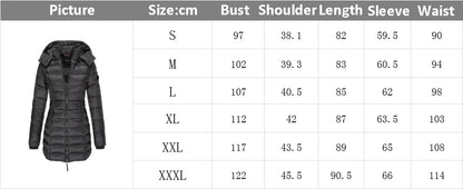 Winter Jacken für Frauen Zipper Mit Kapuze Baumwolle Gepolsterte Jacken Langarm Warme Mantel Schlank Parka Weibliche Tragbare Outwear.