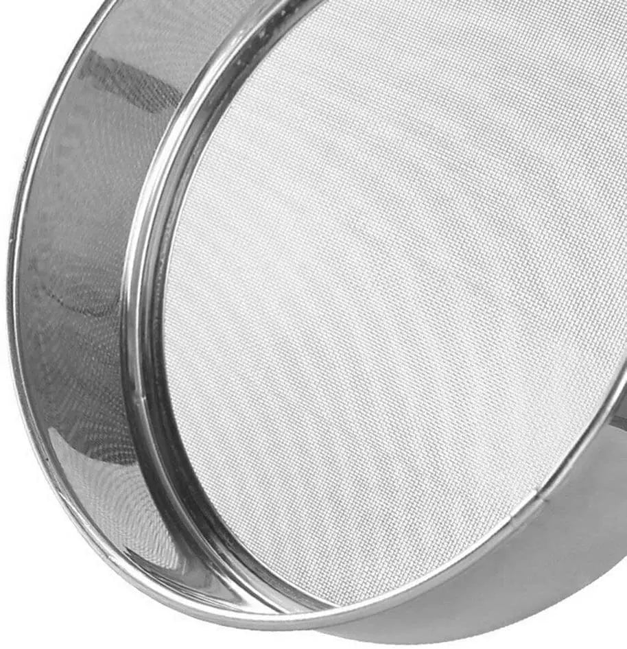 2-500M Round 304 Stainless Steel Lab Sieve Aperture Standard Sifters Shakers Kitchen Flour Powder Filter Screen Soil Strainer.
