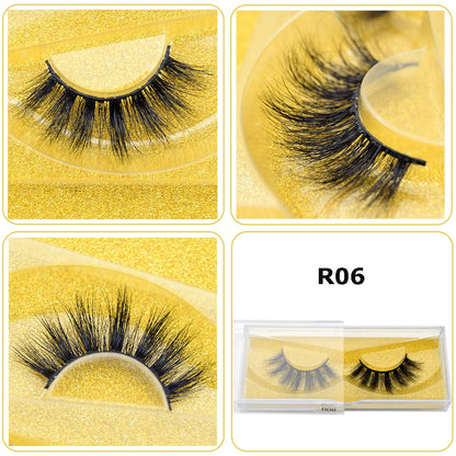 Mink Eyelashes Hand Made Crisscross False Eyelashes Cruelty Free Dramatic 3D Mink Lashes Long Lasting Faux Cils for Makeup Tools