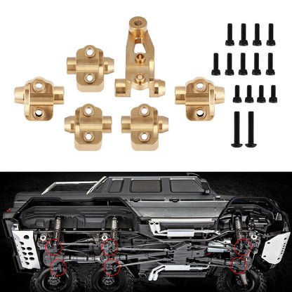 INJORA Heavy Brass Counterweight Portal Drive Housing Bumper Holder Axle Mount for RC Crawler TRX4 TRX-4 TRX6 Upgrade Parts