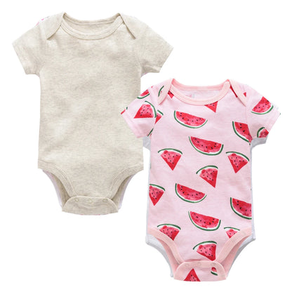 Honeyzone Sommer Baby Kleidung Säuglings Mädchen Strampler Nette Löwe Voller Druck Jungen Bodys 2 teile/satz Trottie Overalls Outfits Боди.