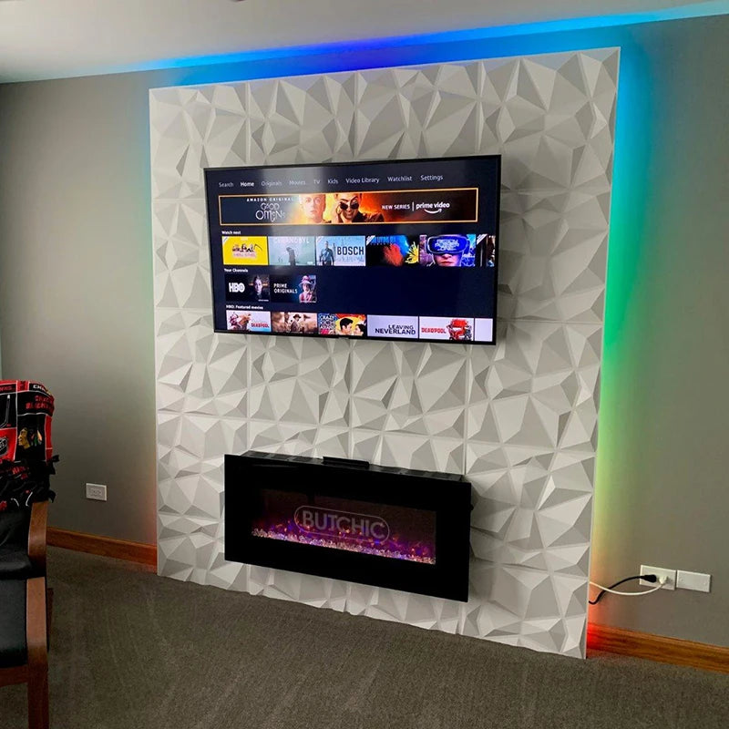 12pcs/lot 50x50cm 3D Wall Panel 3D wall stickers Relief Wall Panel Stickers Living Room Kitchen Bedroom Home Decor Party back