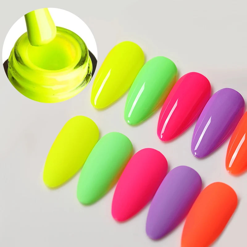 Venalisa New 7.5ml Neon Gel Nail Art Manicure Soak Off Camouflage Natural Nude Color Silicone Nail Gel Polish Lacquer Varnishes.