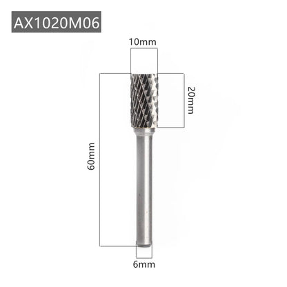 Versery AX Typ Kopf Hartmetall Legierung Dreh Datei Bohrer Fräsen Carving Bit Punkt Grat Stabschleifer Schleif Werkzeuge