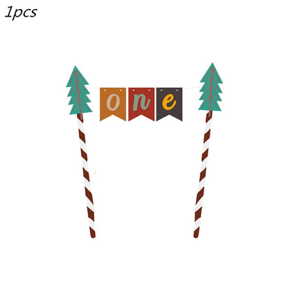 1–12 Monate Foto-Banner, Wald-Foto-Banner, alles Gute zum Geburtstag, Party-Dekoration, Babyparty, 1. Geburtstag, Junge, Mädchen, 12-Monats-Foto-Banner