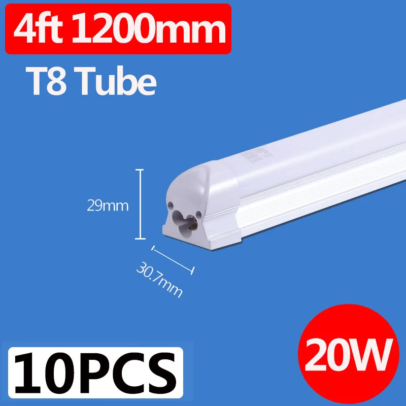 220V 120cm T5 T8 Led Tube Light For Home Led Lamp Tube Bar 40W 60W Cold White Warm Whtie 4ft Led Tube light 1200mm Tube lighting