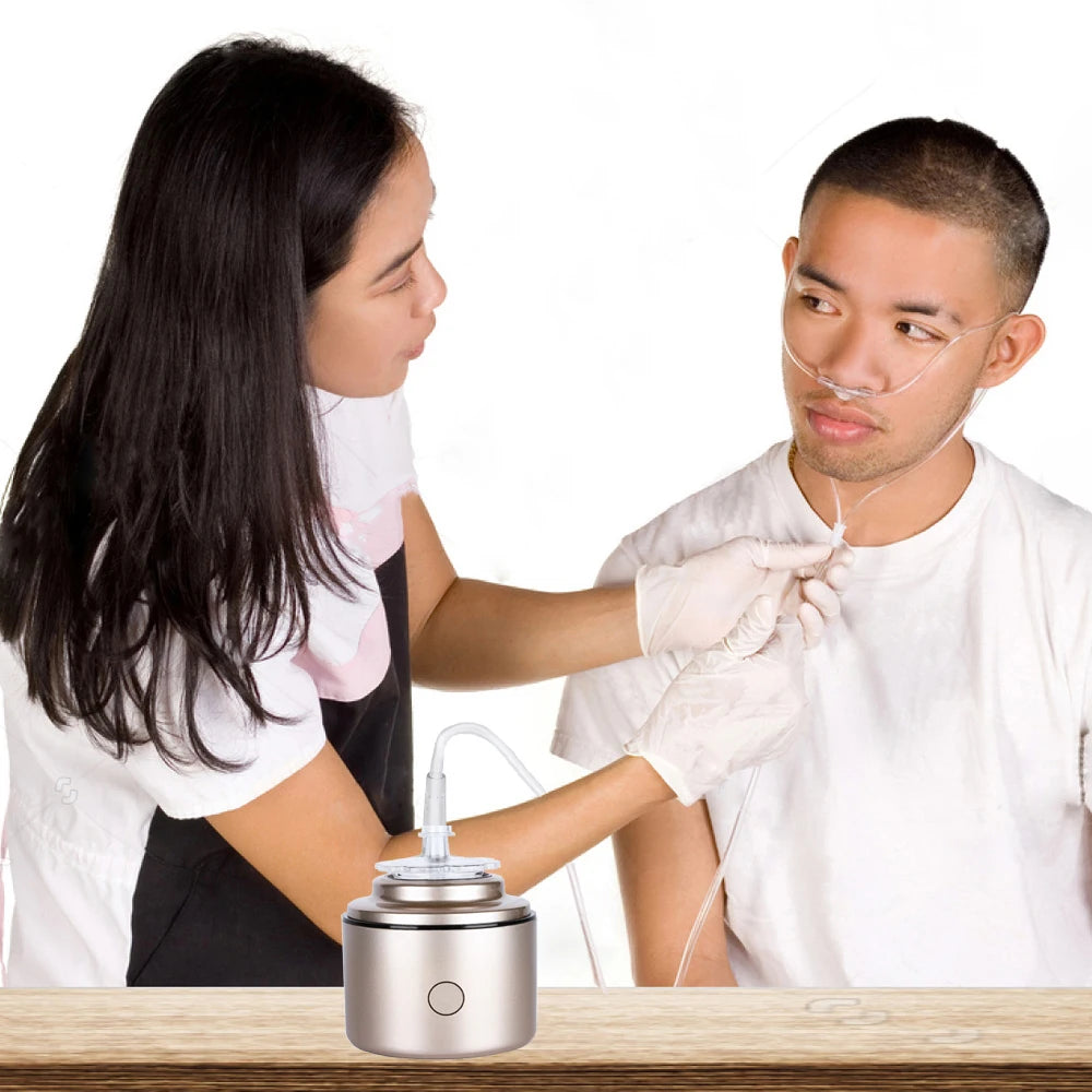 Portable 5000PPB Nano High Rich Hydrogen Water Generator Bottle ORP Alkaline Electrolysis Ionizer Anti-Aging Can Breathe Pure H2