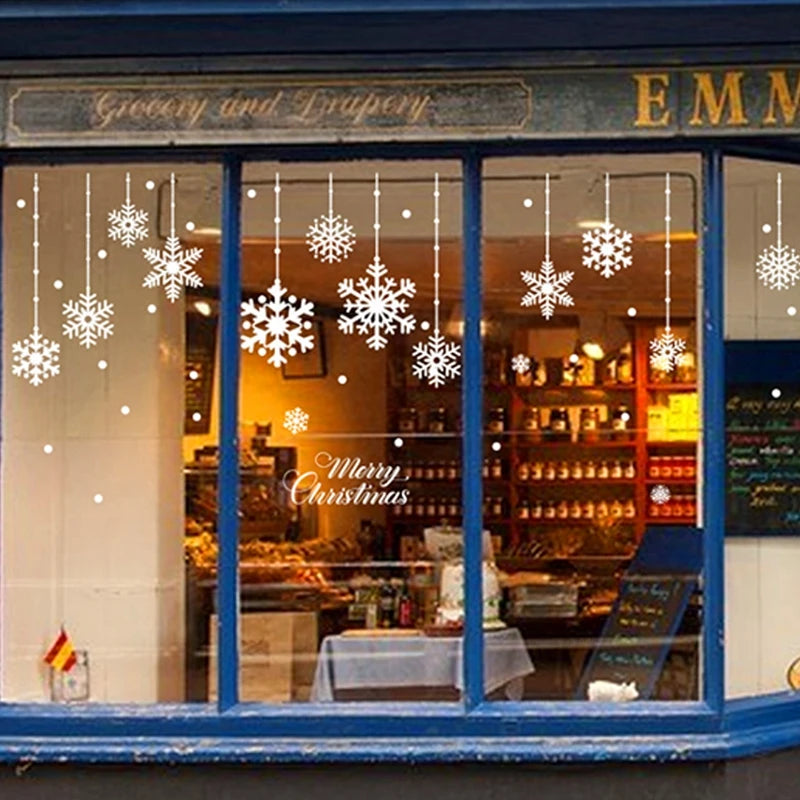 2025 Merry Christmas Wall Sticker Window Glass Merry Christmas Decor for Home Living Room Wall Decor 2026 Happy New Year Sticker.