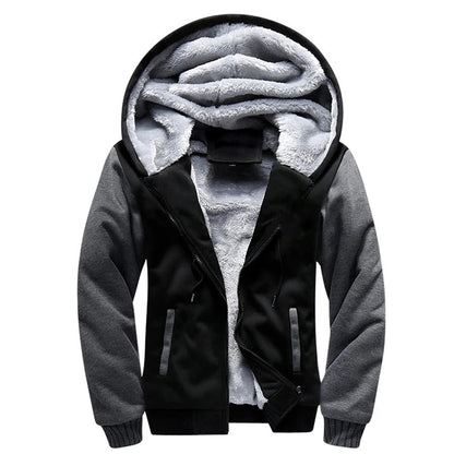 Men's Jacket Camouflage Thicken Winter Jackets for Men Fleece Long Sleeve Coat Man Casual Hoodies Streetwear Men's Coats.