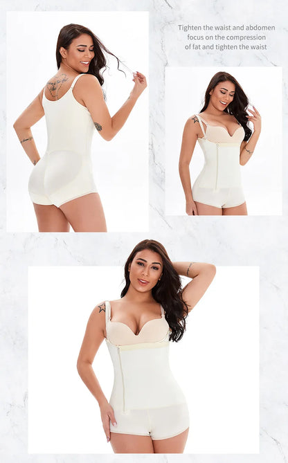 Women Full Body Shapewear Open-Bust Underwear Waist Trainer Corset Seamless Slimming Bodysuit Butt Lifter Plus Size 6XL