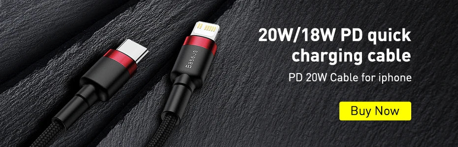 Baseus 20W USB C Cable for iPhone 14 13 11 8 XR PD Fast Charge for iPhone 12 SE USB Type C Cable Fast Charging for Macbook Cable.