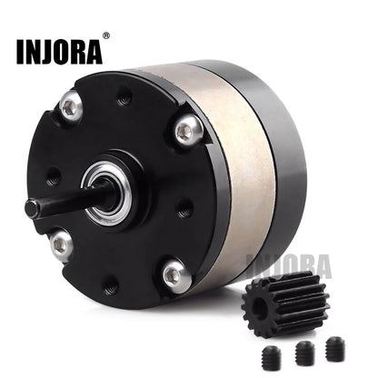 INJORA Metal 1:3 Ratio Reducer Planetary Gearbox Transmission Box for 1/10 RC Crawler Car Axial SCX10 RC Car 540 550 Motor Parts.
