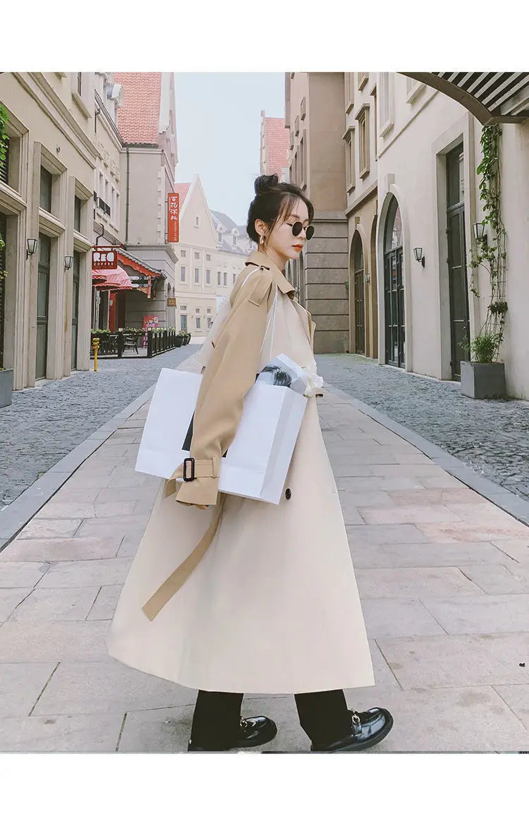 Graben Frauen S-3XL Design Patchwork Kleidung Outwear Alle-spiel Stilvolle Beliebte Neueste Weibliche Herbst Ins Mode Femme Einfache Gemütliche