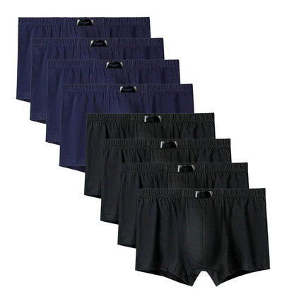 8PCS Herrenhöschen Man Undrewear Boxershorts Herren Innen Atmungsaktiv Große Größe 100% Baumwolle