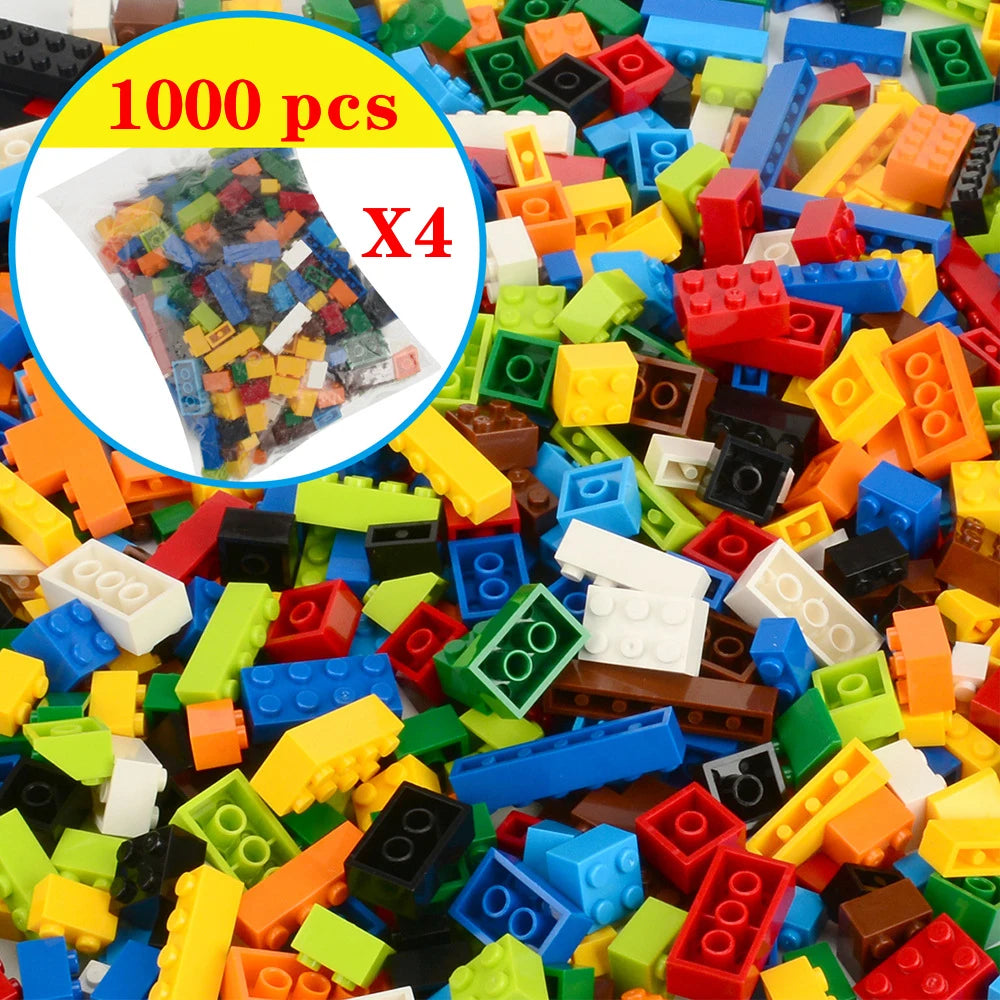 250/500/700 1000 Pcs Pieces Replacement Parts DIY Classic Brick Blocks Building Xmas Gift Creative Moc Sets City Brinquedos.