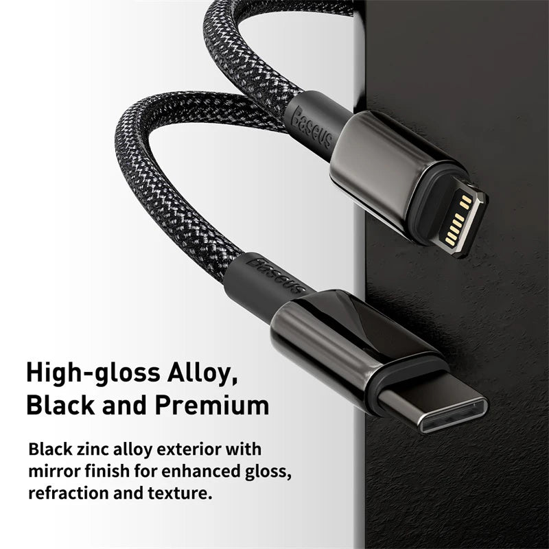 Baseus 20W USB C Cable for iPhone 14 13 11 8 XR PD Fast Charge for iPhone 12 SE USB Type C Cable Fast Charging for Macbook Cable.