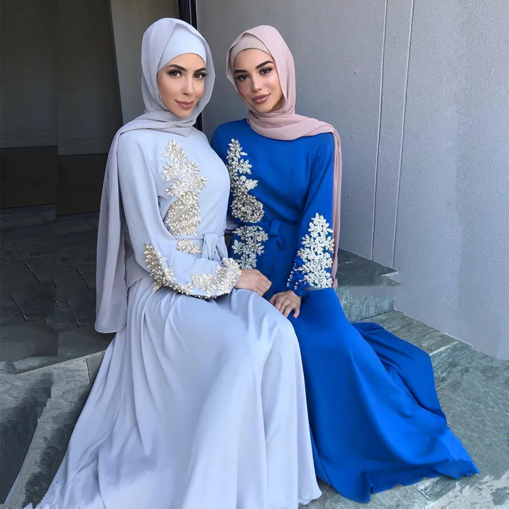 Ramadan Kaftan Dubai Abaya Turkey Muslim Women Hijab Dress Islam Caftan Marocain Dresses Vestidos Eid Mubarak Robe Femme Abayas.