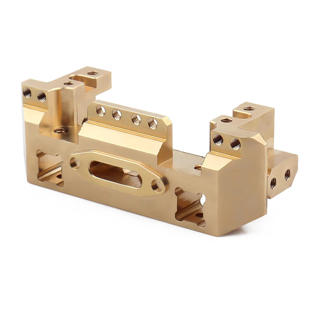INJORA Heavy Brass Counterweight Portal Drive Housing Bumper Holder Axle Mount for RC Crawler TRX4 TRX-4 TRX6 Upgrade Parts