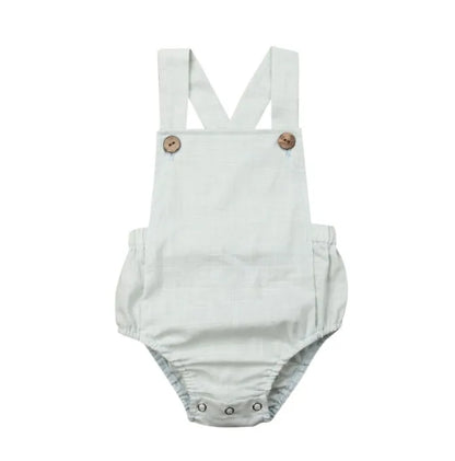 0-3y Baby Sommerkleid ung Neugeborene Baby Boy Mädchen Baumwolle Bodysuit gestreift solide lässige Overall Outfits Sonnen anzug.