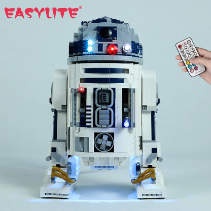 EASYLITE LED Lighting Set For 75308 Star R2-D2 Robot Building Blocks Collectible DIY Toys Not Include Bricks Only Light Kit.