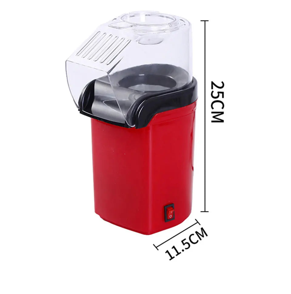 Oil-free air Corn machine,Pipoqueir eletrica hot air machine Mini Popcorn maker machine-1200W Household Healthy home kitchen.